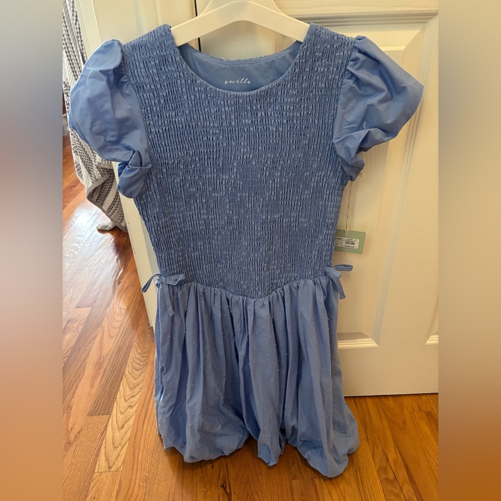 Blue bubble skirt Dress